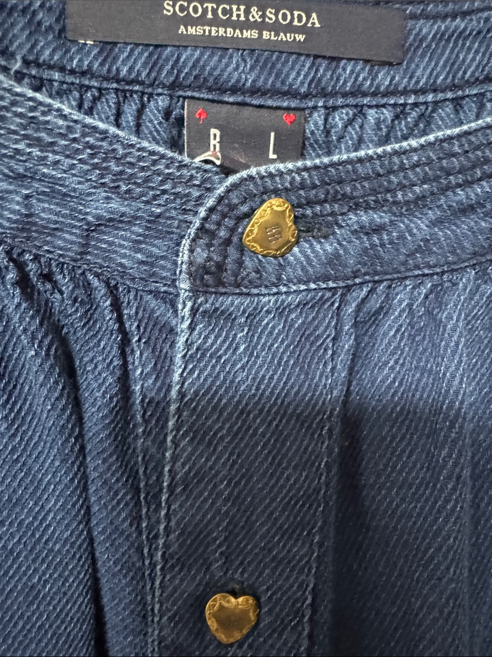 Scotch & Soda Indigo Blue Oversized Tunic Top - Picture 2 of 4